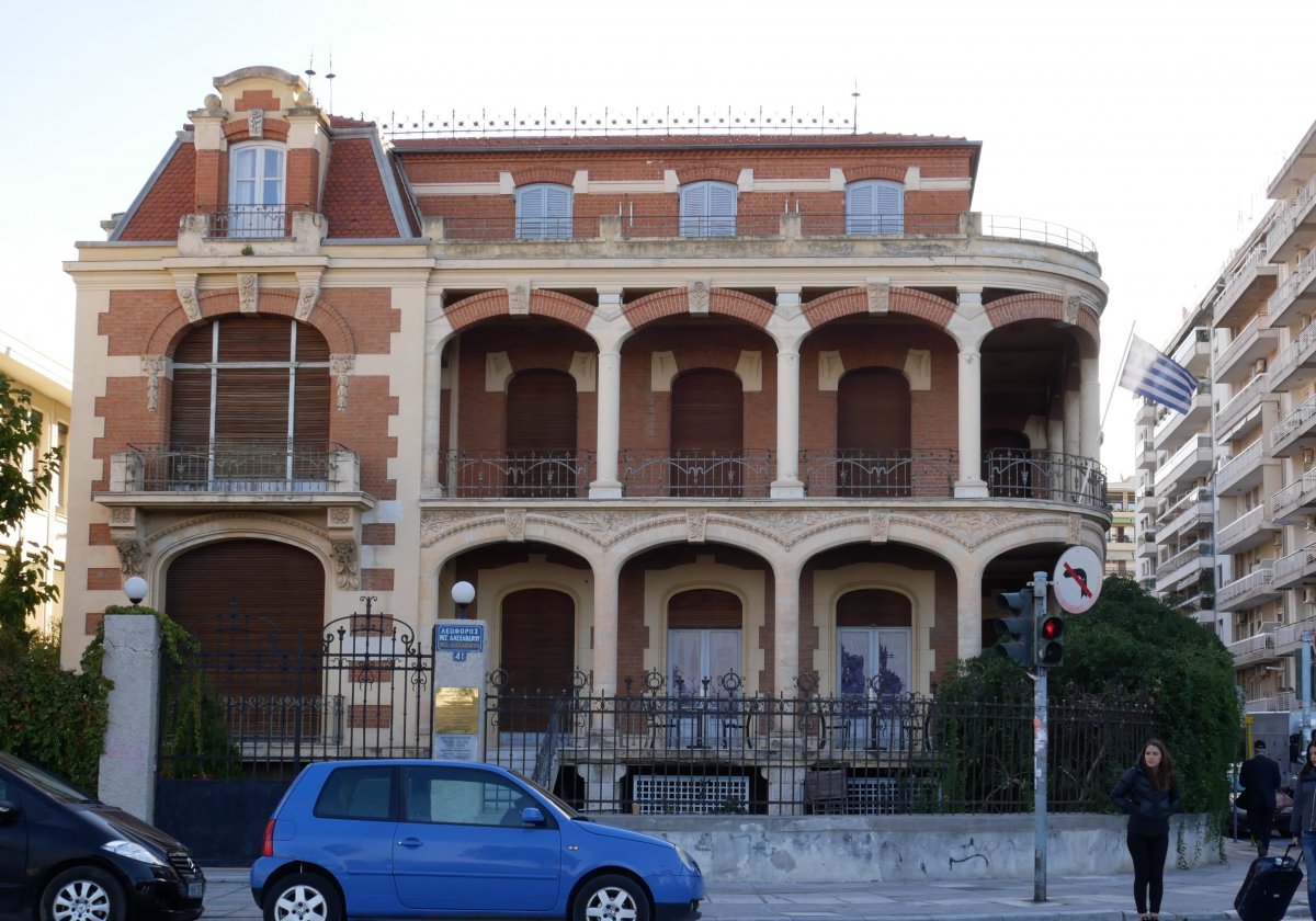 The late Ottoman villa of Jacob Modiano and his son.