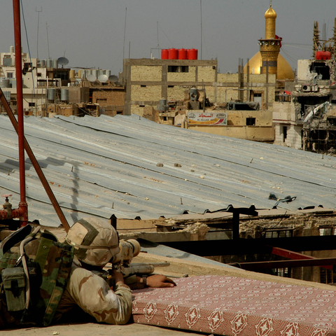 U.S. Soldier in Karbala, Iraq, May 2004 U.S. Soldier in Karbala, Iraq, May 2004