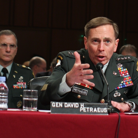 General David Petraeus testifying before the U.S. Congress with Colonel Pete Mansoor General David Petraeus testifying before the U.S. Congress with Colonel Pete Mansoor