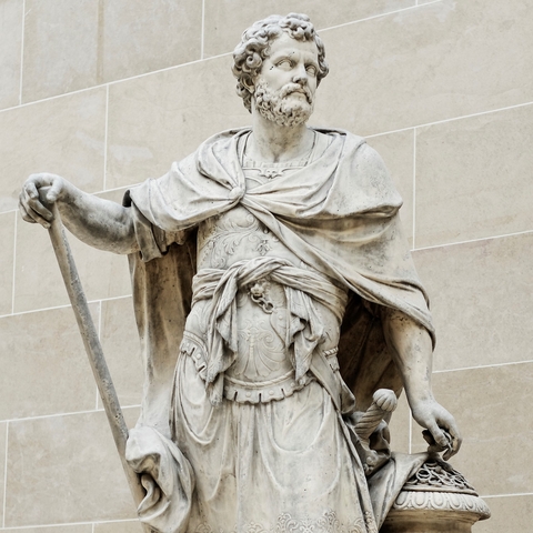 Sébastien Slodtz's statue of Hannibal Barca.