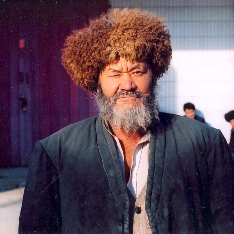 A Uyghur hunter in Kashgar, 2005.